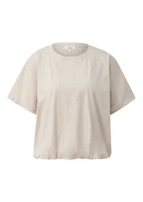 s.Oliver T-Shirt mit Fledermausärmeln im Relaxed Fit – BROWN