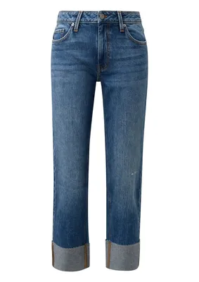 s.Oliver Cropped Jeans Karolin / Regular Fit / Mid Rise / Straight Leg – BLUE