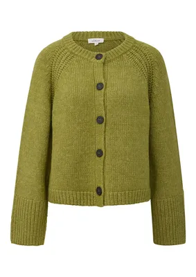 s.Oliver Strickjacke mit Knopfleiste – GREEN