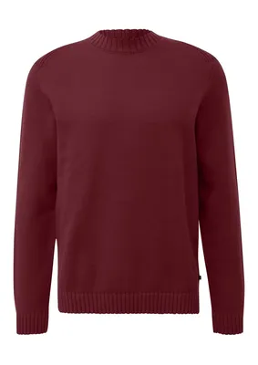 s.Oliver Mittelschwerer Strickpullover mit Nahtdetail – RED