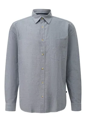 s.Oliver Regular Fit: Oxford-Hemd aus Baumwolle – BLUE