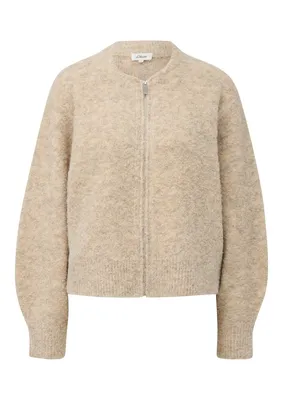s.Oliver Strickjacke mit Reißverschluss – BROWN