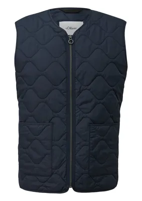 s.Oliver Leichte Steppweste mit aufgesetzten Taschen – BLUE