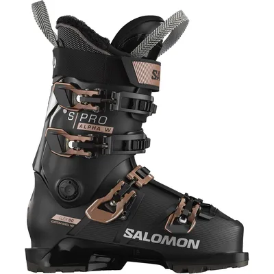 Salomon ALP. BOOTS S/PRO ALPHA 90 W Bk/Rose/Silv – Black/Pink Gold Metallic/Silver