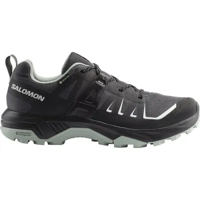 Salomon SHOES EXTEND GTX W Asphalt/Bla – Asphalt/Black/Green Milieu