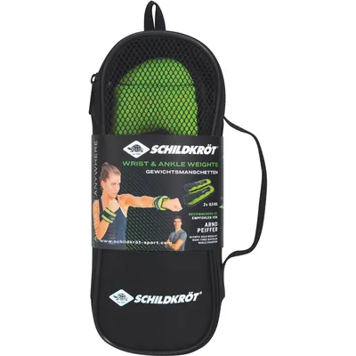 Schildkröt Fitness GEWICHTSMANSCHETTE, 2x 0,5kg, (green) im Carrybag, – KEINE FARBE