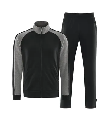 Schneider Sportswear BRENNANM-ANZUG – stahl-mel./schwarz
