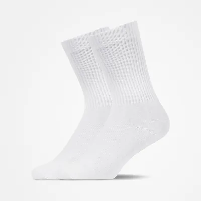 Snocks Crew Socks Uni, 2pcs – Weiß