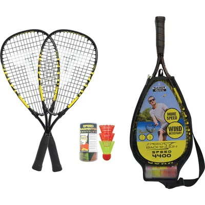 Talbot/torro Speedbadminton Set SPEED 4400 im 3/4 Bag black/yellow, – KEINE FARBE