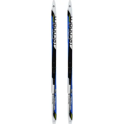 Tecnopro Ki.-Langlauf-Ski Spark Grip Jr Predrille – WHITE/BLUE/BLK/YELLO