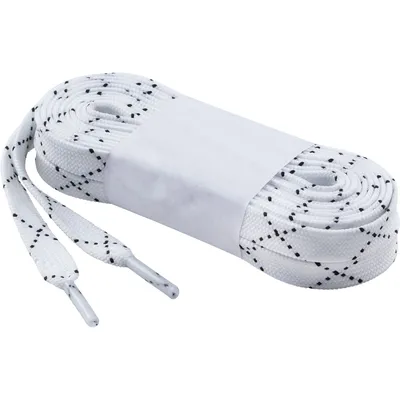 Tecnopro Schnürsenkel gewachst mit Kreuz – WEISS