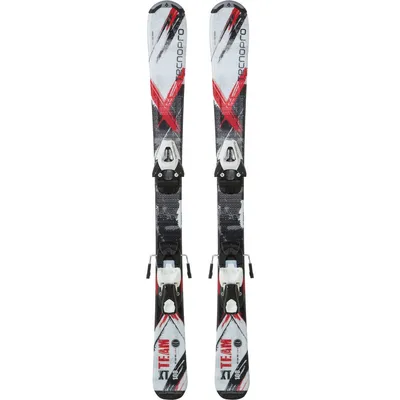 Tecnopro XT Team Jr. All-Mountain Ski-Set + NTC45/NTL75 Kinder – WEISS/ROT