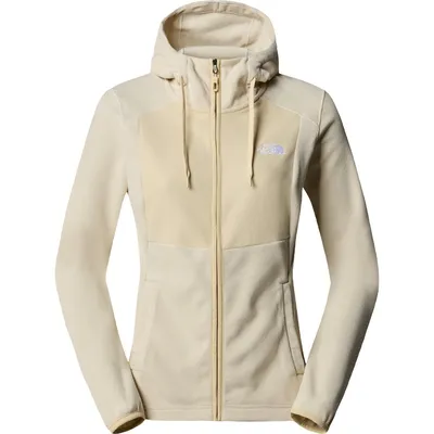 The North Face W HOMESAFE FULL ZIP FLEECE HOO – White Dune-Gravel Stripe-Gravel