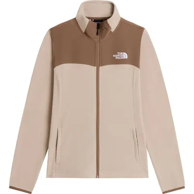 The North Face W RILA FULL ZIP FLEECE JACKET – TIMELESS TAUPE/GARNET