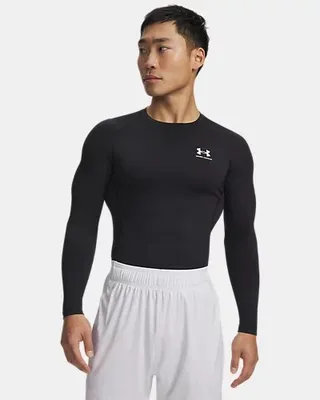 Under Armour HeatGear Armour Comp Langarm Shirt Herren – BLACK