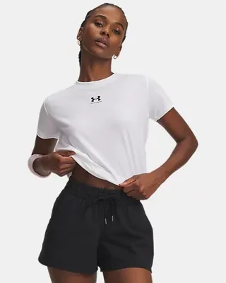 Under Armour UA RIVAL CORE SS – WHITE