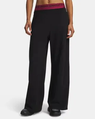 Under Armour MOTION WIDE LEG PANT – ULTIMATE BLACK