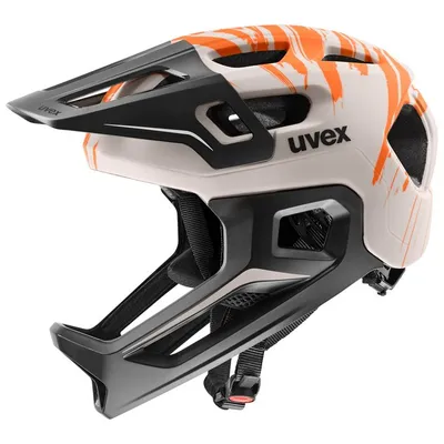 uvex react jr. fullface – WARM GREY-ORANGE MATT