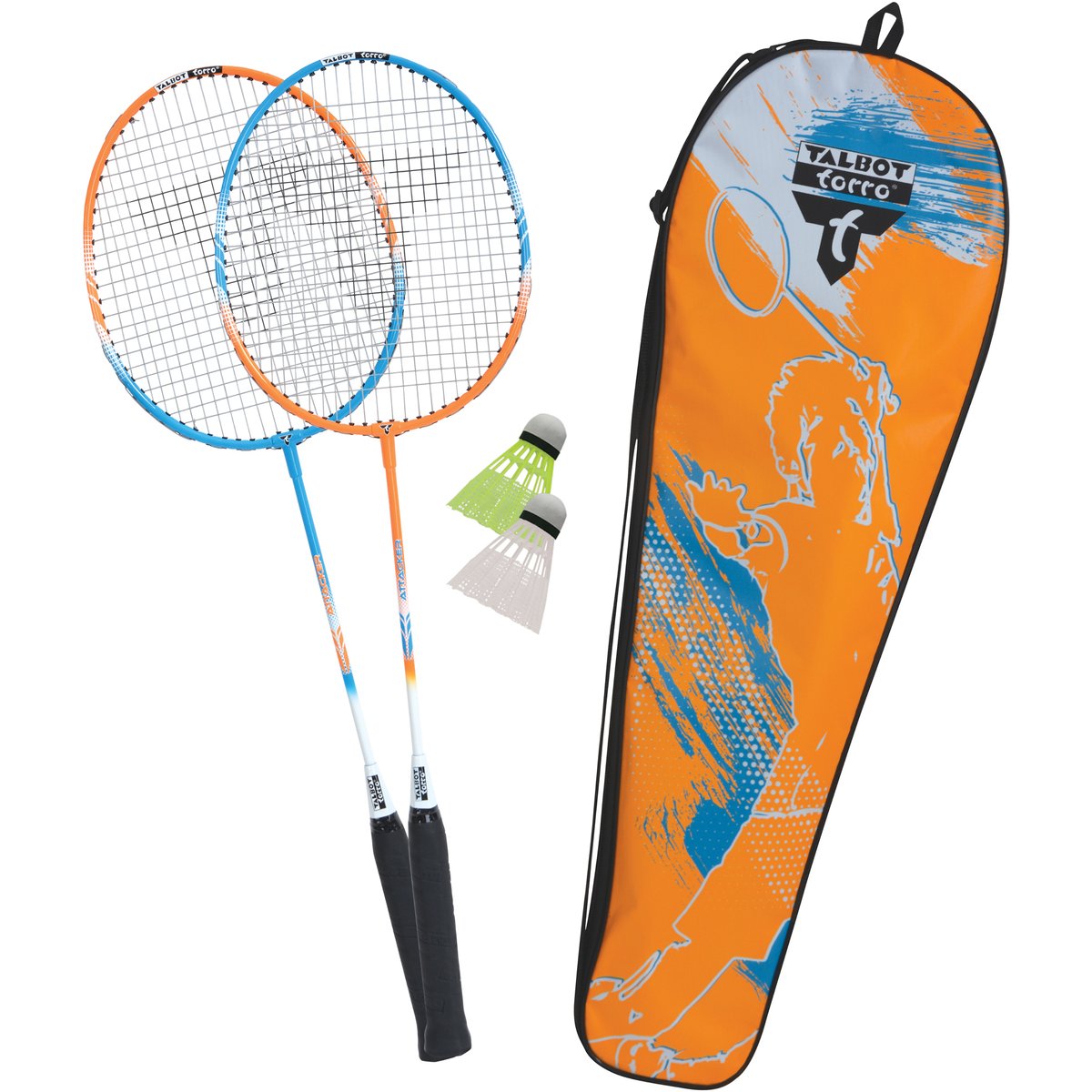 Talbot/torro Badm.-Set 2-ATTACKER im Racketbag, – KEINE FARBE