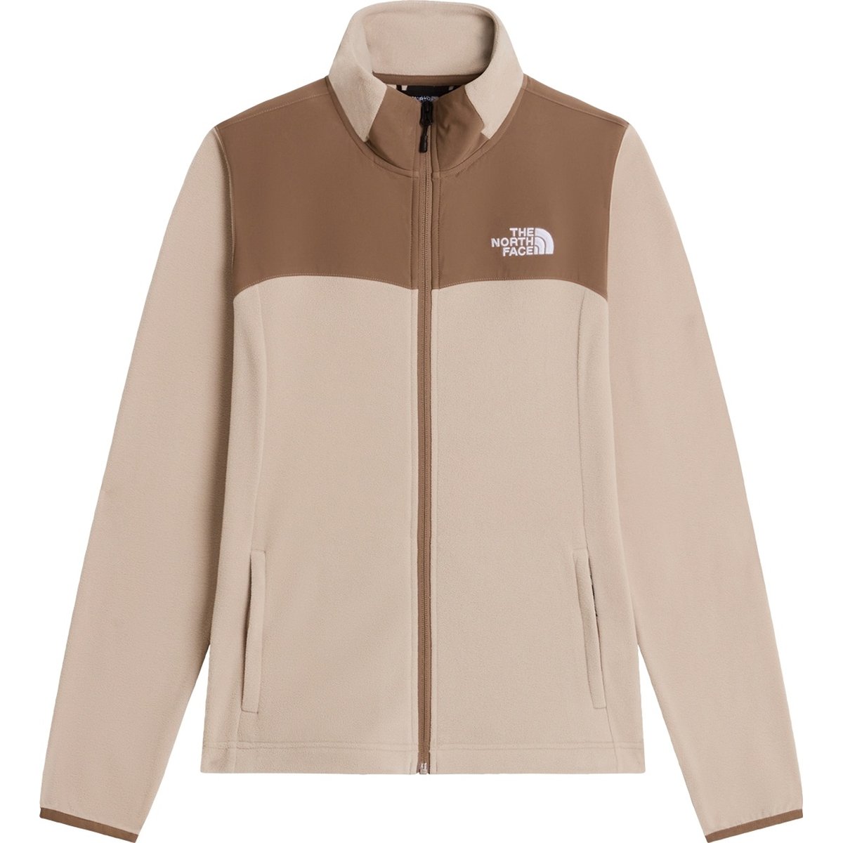 The North Face W RILA FULL ZIP FLEECE JACKET – TIMELESS TAUPE/GARNET