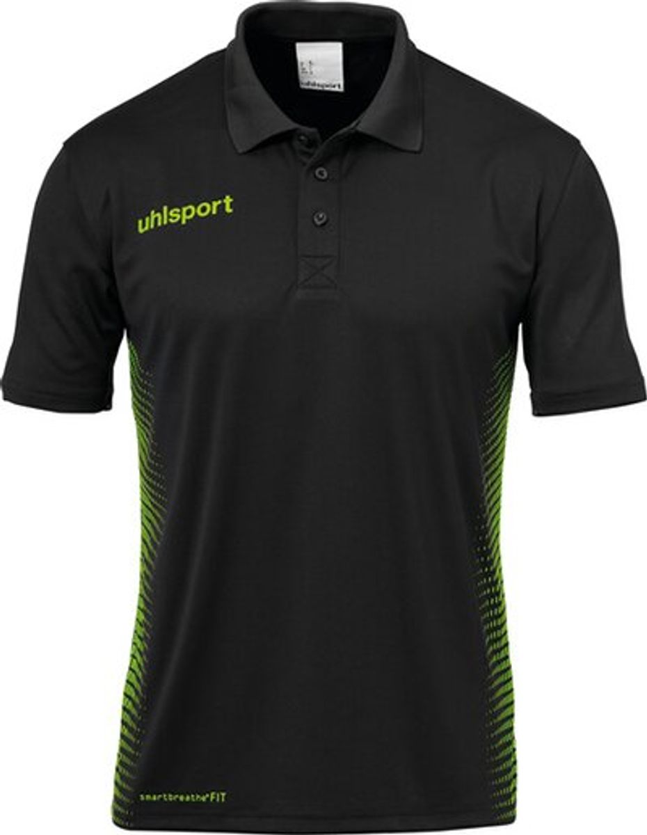 Uhlsport SCORE POLO SHIRT – schwarz/fluo grün