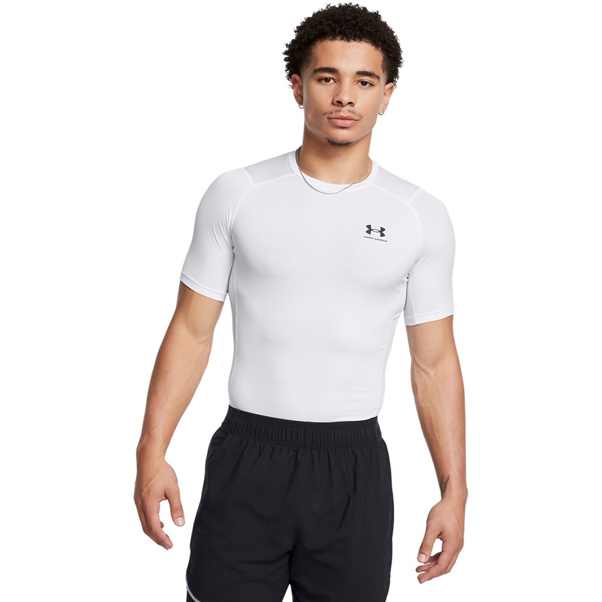 Under Armour HeatGear Armour Comp Kurzarmshirt Herren – WHITE