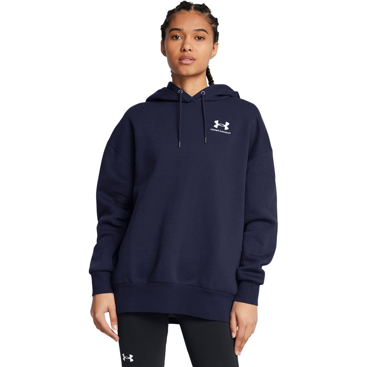 Under Armour UA ICON FLEECE OS HOODIE – MIDNIGHT NAVY