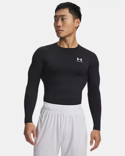 Under Armour HeatGear Armour Comp Langarm Shirt Herren – BLACK