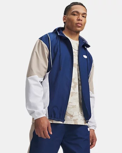 Under Armour UA RIVAL WOVEN CB JACKET – BLACKOUT NAVY