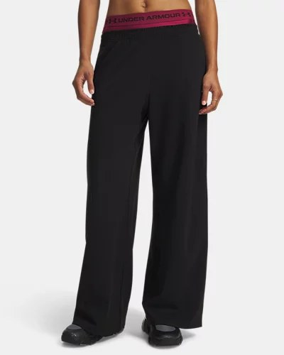 Under Armour MOTION WIDE LEG PANT – ULTIMATE BLACK