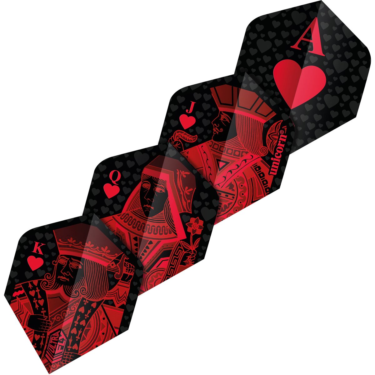 Unicorn Ultra Fly 100 Red Royal Flush Flights – DUNKELROT