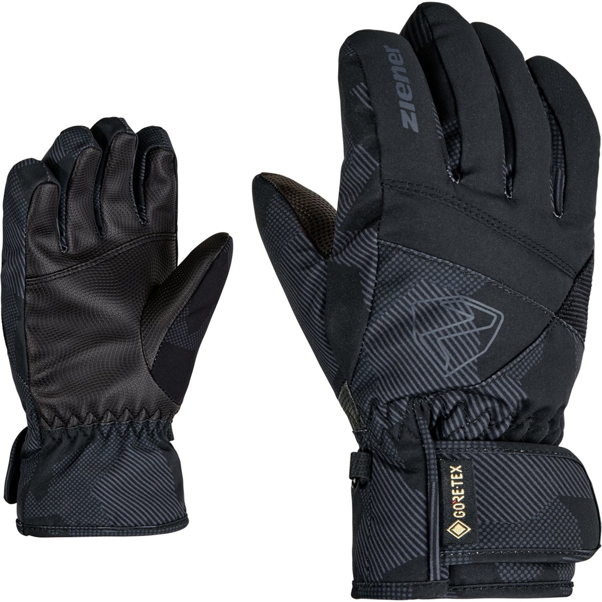 Ziener LEIF-Z GTX glove junior unisex – BLACK.GRAY INK CAMO