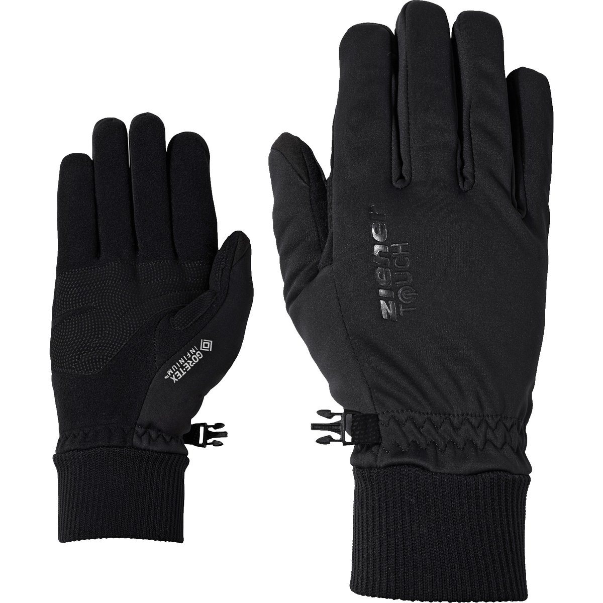 Ziener IDAHO-Z WS TOUCH glove unisex – black