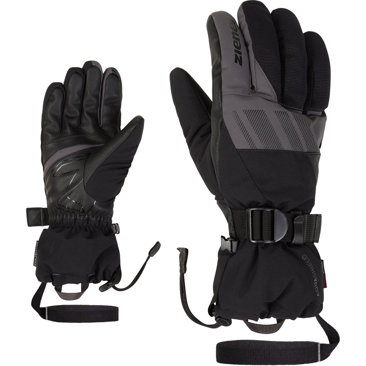 Ziener GHALION AS(R) glove ski alpine – black.magnet