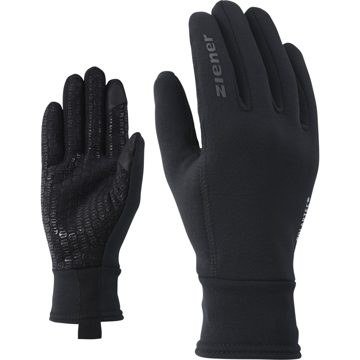 Ziener IDIWOOL TOUCH glove multisport – black